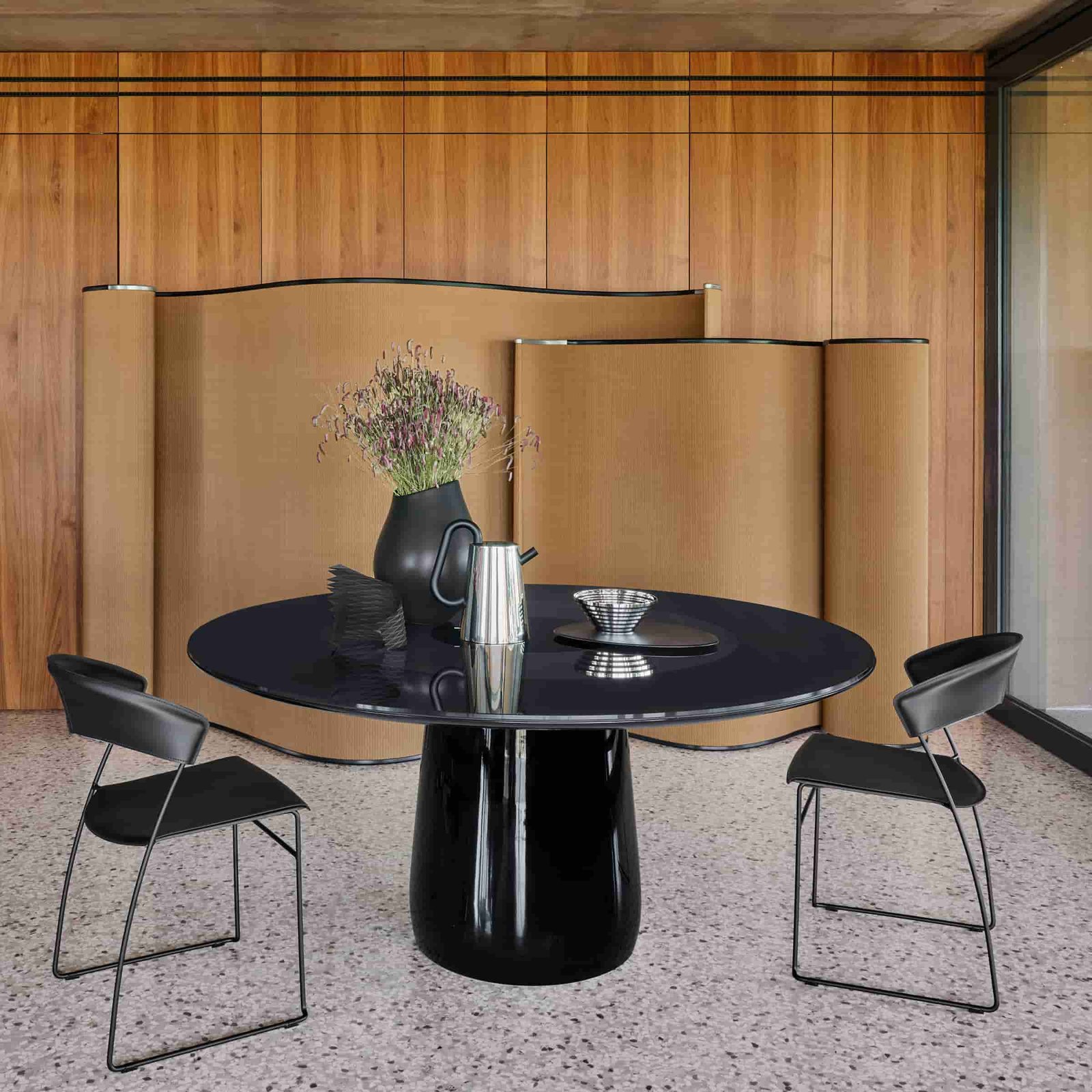 Glass Round Table ROUNDEL by Claesson Koivisto Rune for Baleri Italia