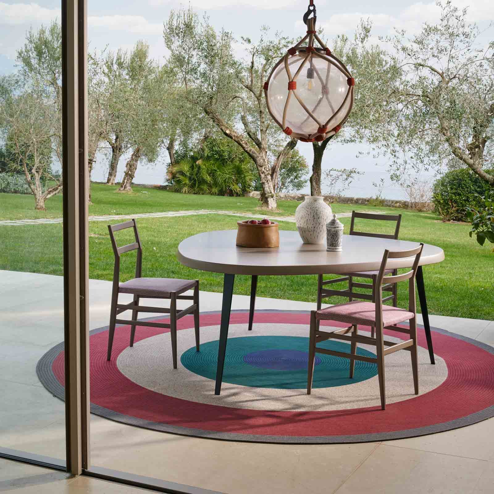Outdoor Dining Table MEXIQUE, designed by Charlotte Perriand for Cassina