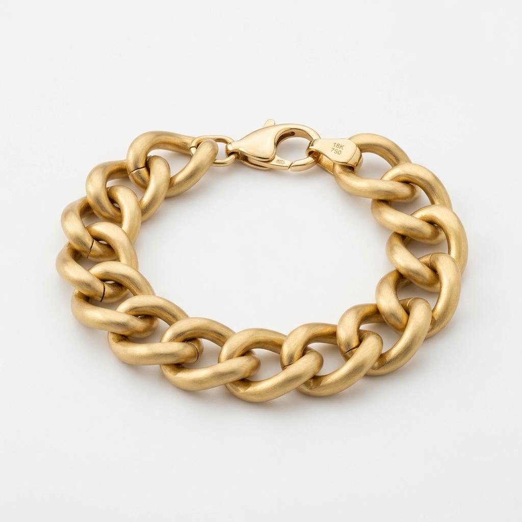 Bold Gold Link Chain Bracelet