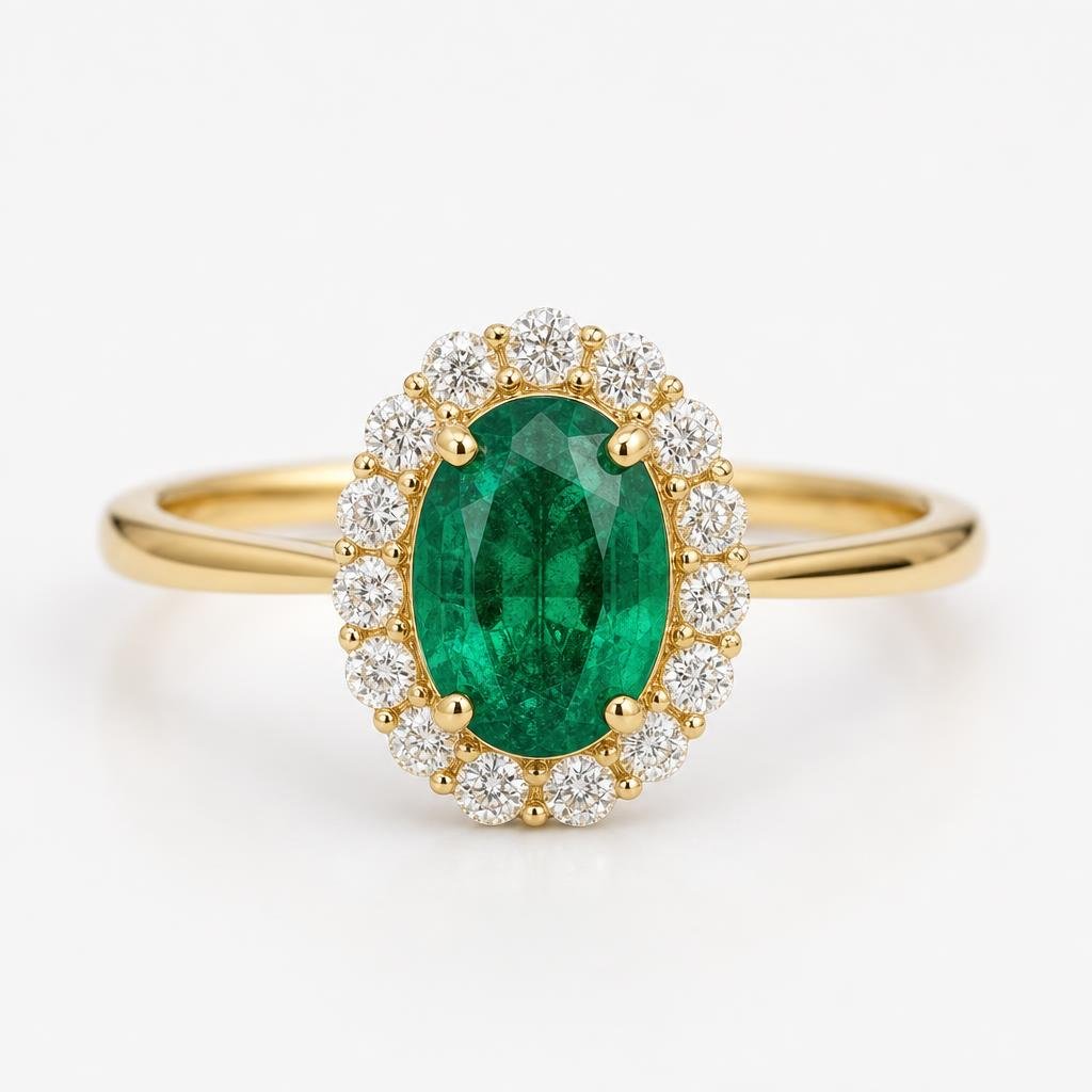 Classic Diana Emerald Ring