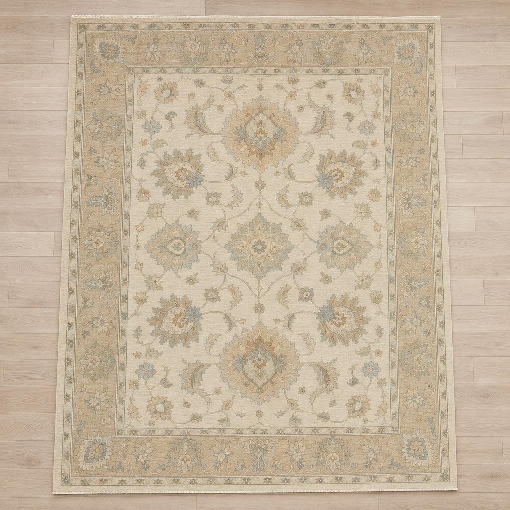 Blanched Almond Oushak Rug 7' 11 x 11' 6