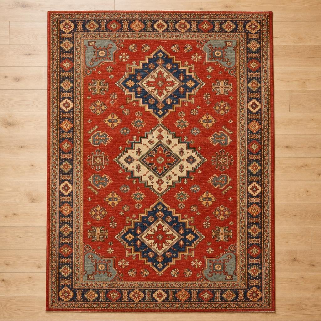Firebrick Kazak Rug 7' 11 x 10' 2