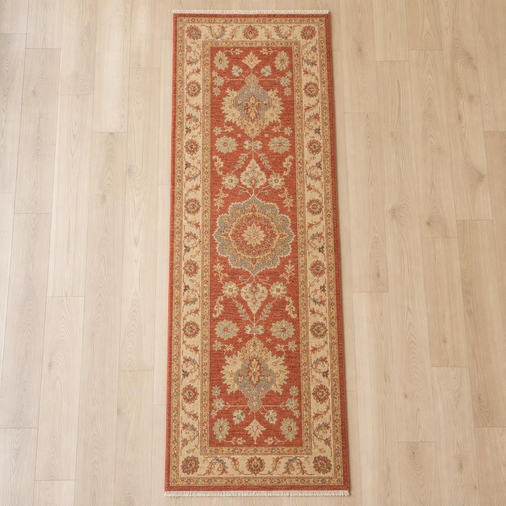 Firebrick Oushak Rug 2' 7 x 9' 8