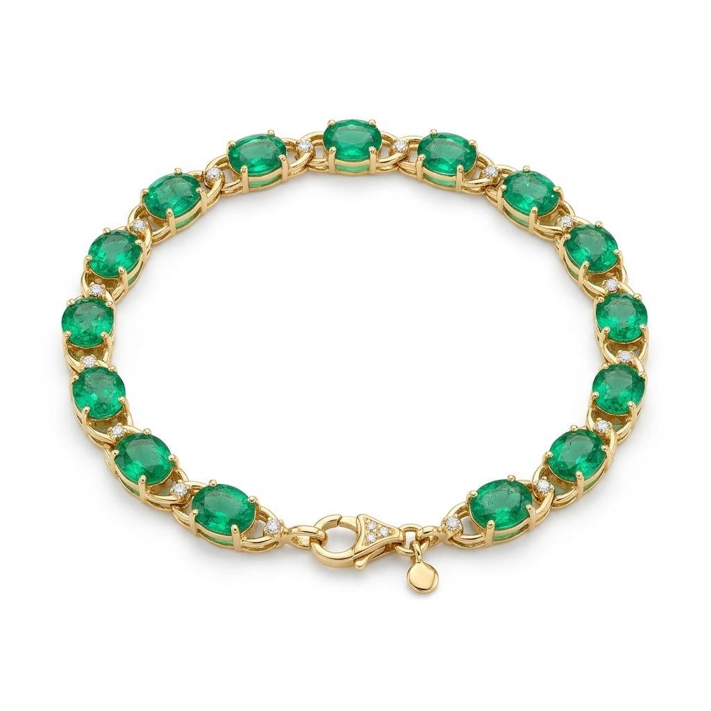 Emerald Gold Bracelet