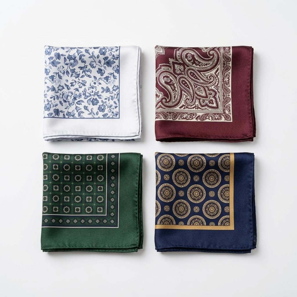 Silk Pocket Square Set