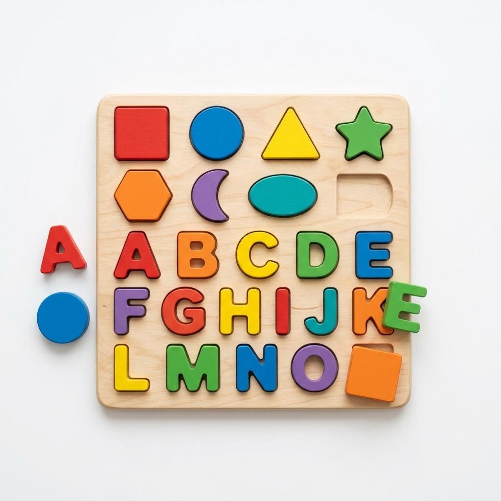Wooden Puzzle Learning Set