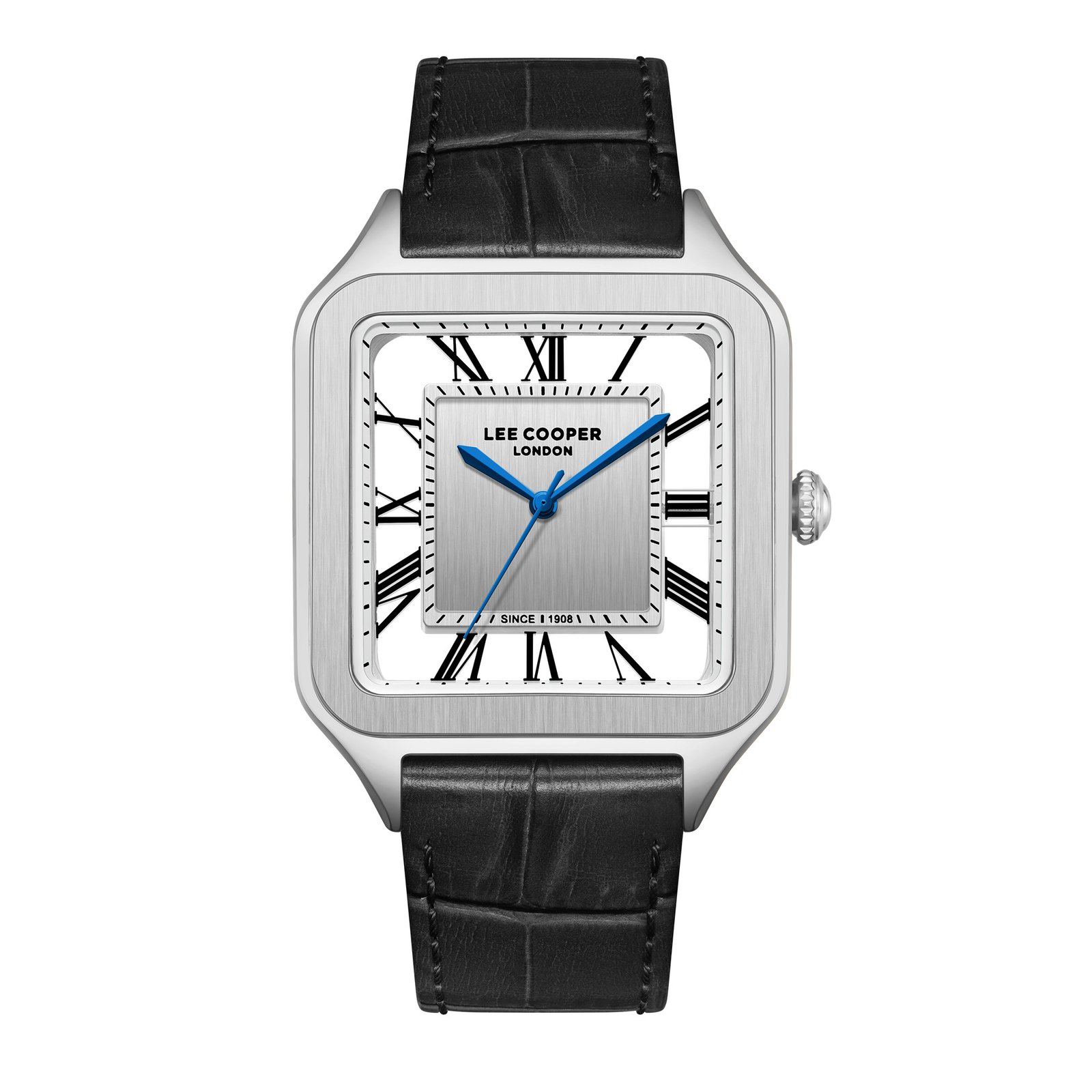 Lee Cooper Ladies 2H Fn Silver Case Silver MESH Band MOP Dial