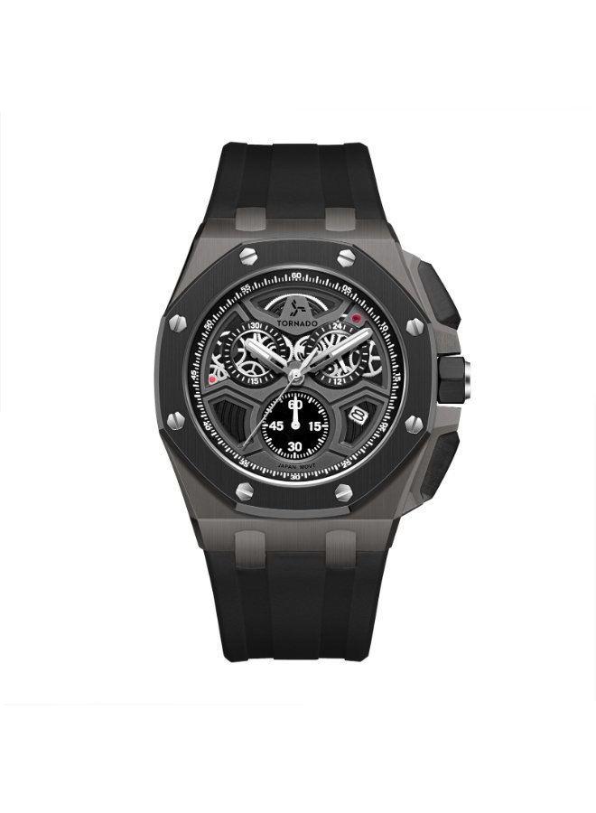Tornado Lumina ChronospherE Men's Chronograph Grey Dial Watch - T25103-XSBXB