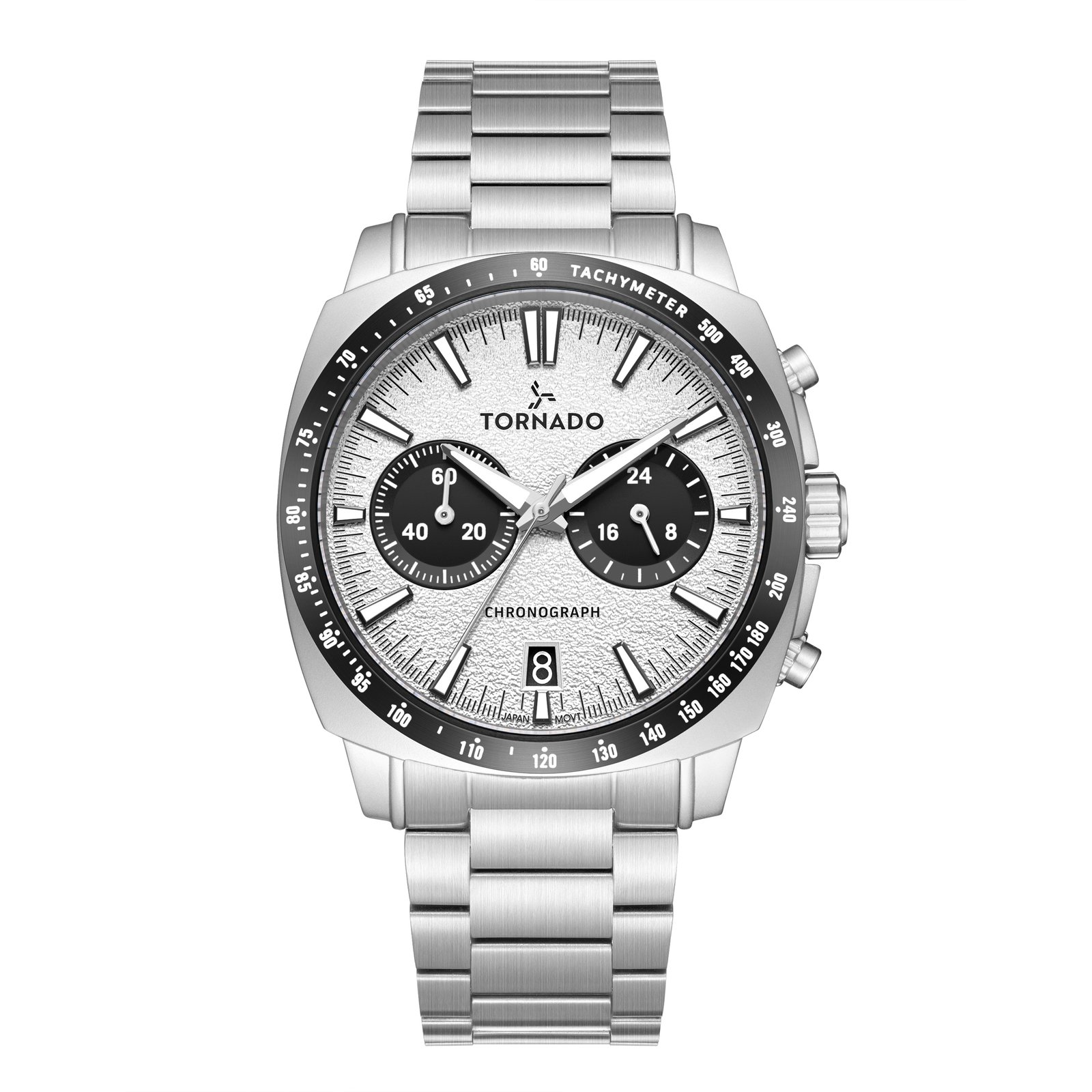 Tornado Men Chronograph Fn White Dial T25104S-SBSW-B